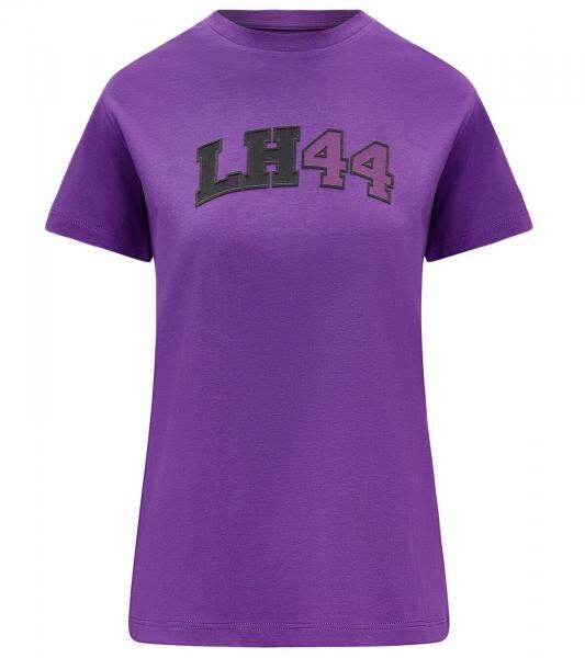 Mercedes-Benz AMG Petronas F1 Logo Damen T-Shirt mit "LH 44" Schriftzug Baumwoll-Shirt 701222305 001 Violett