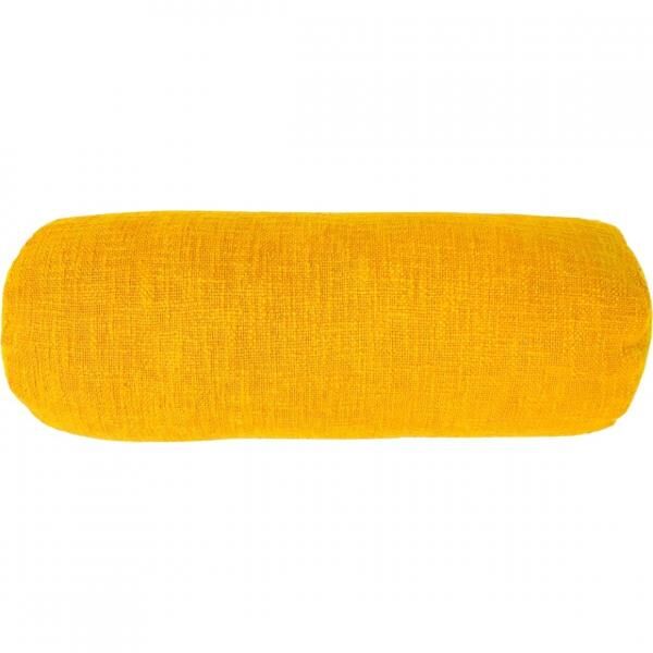 Tiseco Nackenkissen Baumwolle Slub Sonnenblume gelb 15 x 45 cm