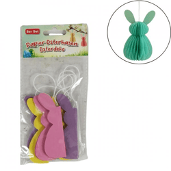 Pendant Easter Bunny 8 cm 8 pieces