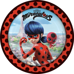 Miraculous - 8 paper plates 23 cm 