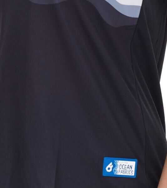 Outfitter OCEAN FABRICS TAHI Damen nachhaltiges Training-Shirt mit Mesh-Eins&auml;tzen Fitness-Shirt Kurzarm-Shirt OUT-W-1021-OTW-61 Schwarz