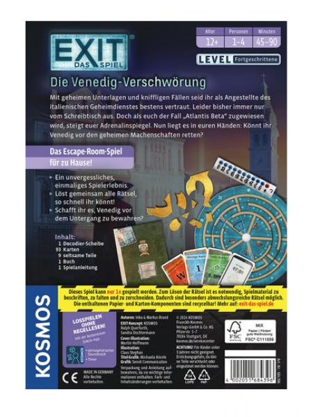 Kosmos 684396 - EXIT Das Spiel - Die Venedig-Verschw&ouml;rung