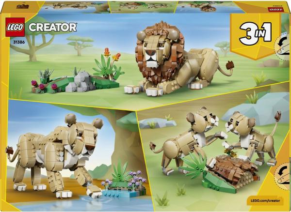 LEGO&reg; 31386 Creator - Wilde Tiere: Majest&auml;tischer L&ouml;we (839 Teile)
