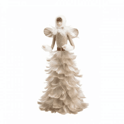 Beeld Feather Angel beige 33 cm