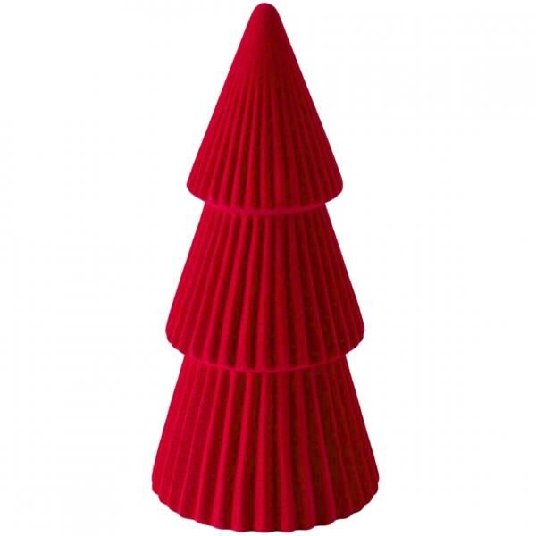 Weihnachtsbaum aus Keramik, rot, 25 cm