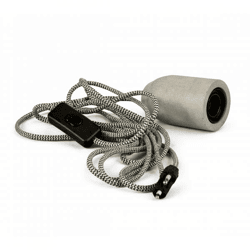 Annas Collection Pendelleuchte E27 Beton 3 m