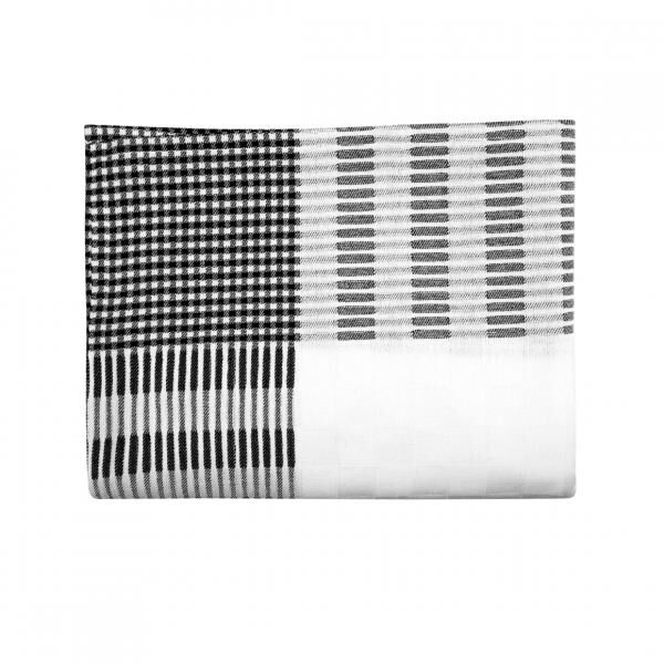 Vtwonen Tischtuch Square schwarz/weiß 150 x 250 cm