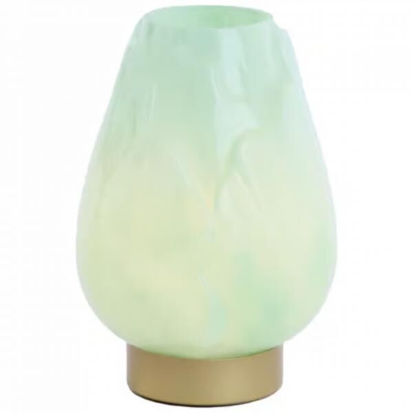 Light & Living Tischleuchte Ginny LED auf Batterie mintgrün gold 27 cm