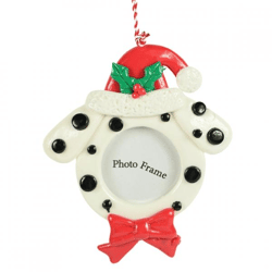 Wilko Christmas hanger picture frame dog 12 cm
