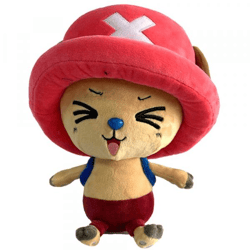 One Piece - neuer Chopper geschlossene Augen Plüschfigur 25 cm
