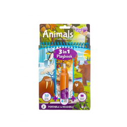 Qwi Toy 3 in 1 Playbook - Animals