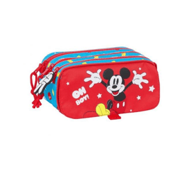 Mickey Mouse - Pencil case with 3 compartments - 21 cm