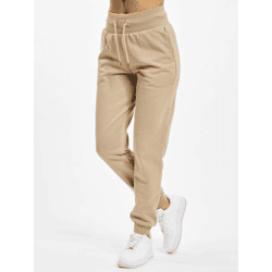 Casual URBAN CLASSICS Women's Pants with Drawstring and Pockets, 300 g/m², Beige