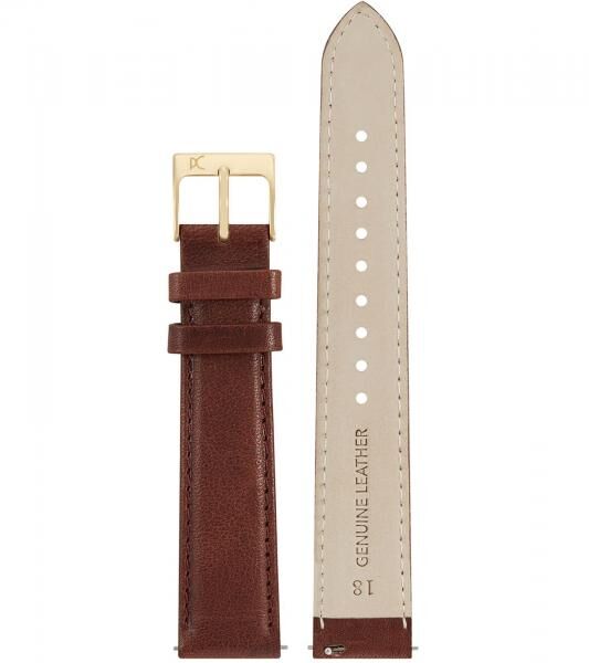 Pierre Cardin Herren analoge Quarz-Uhr mit Leder-Armband Armband-Uhr 3ATM 41mm CBV.1031 Gold/Braun/Wei&szlig;