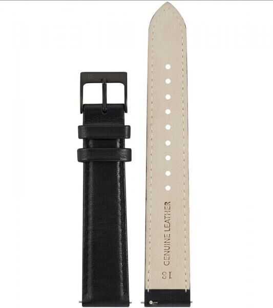 Pierre Cardin Herren Armband-Uhr analoge Quarz-Uhr mit Leder-Armband 3ATM 40mm CPI.2018 Schwarz/Silber