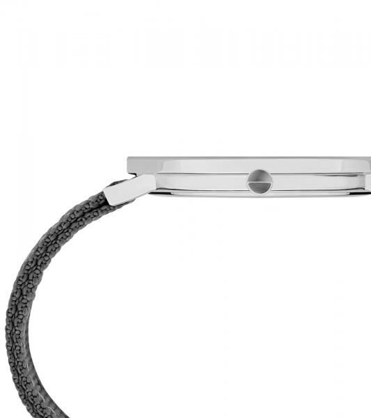 Pierre Cardin Herren Armband-Uhr analoge Quarz-Uhr mit Textil-Armband 3ATM 41mm CBV.1024 Grau/Silber
