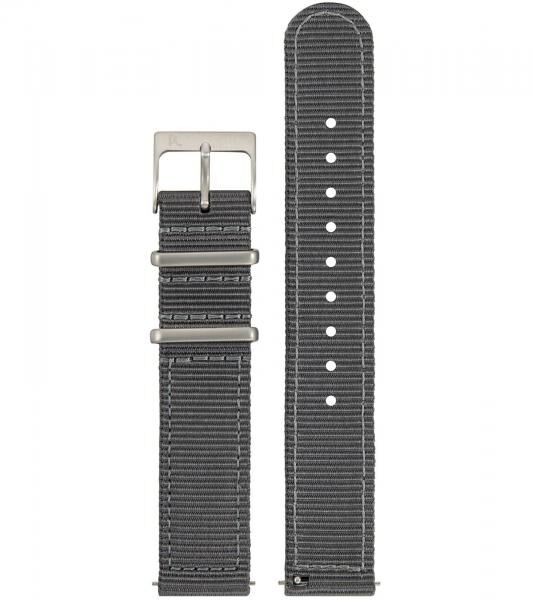 Pierre Cardin Herren Armband-Uhr analoge Quarz-Uhr mit Textil-Armband 3ATM 41mm CBV.1024 Grau/Silber