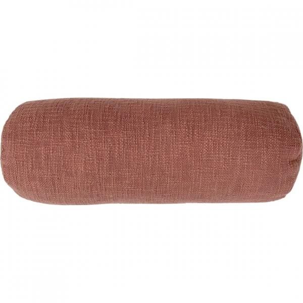 Tiseco Nackenkissen Baumwolle Slub Rost 15 x 45 cm