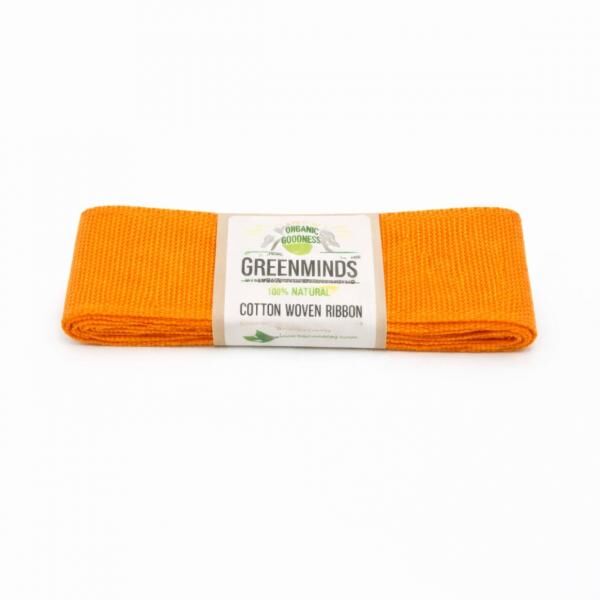 Greenminds Farbband Baumwolle orange 2 m