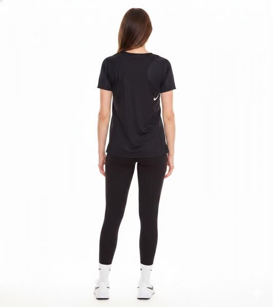 NIKE Dri-FIT Race Damen T-Shirt kurz&auml;rmliges Fitness-Shirt luftiges Sport-Shirt DD5927 010 Schwarz