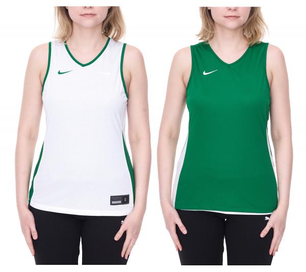 NIKE Team Basketball Reversible Damen Tank-Top mit Dri-FIT-Technologie Trainings-Shirt wendbares Sport-Shirt NT0213-302 Gr&uuml;n/Wei&szlig;