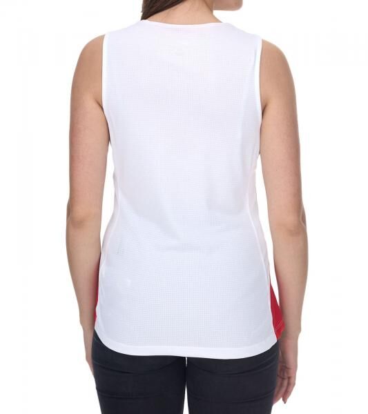 NIKE Team Fitness Damen Tank-Top mit DryFit Sport-Shirt Trainings-Shirt NT0211-103 Wei&szlig;/Rot