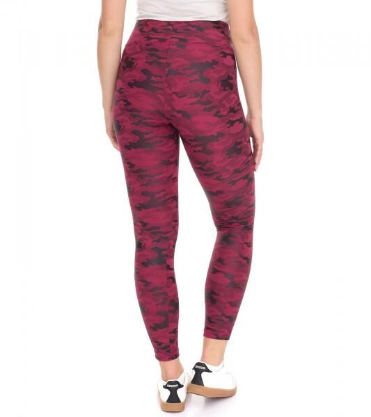 ROCKUPY Damen Leggings modische Fitness-Hose im Camouflage-Look Workout-Hose 393230 Lila/Schwarz