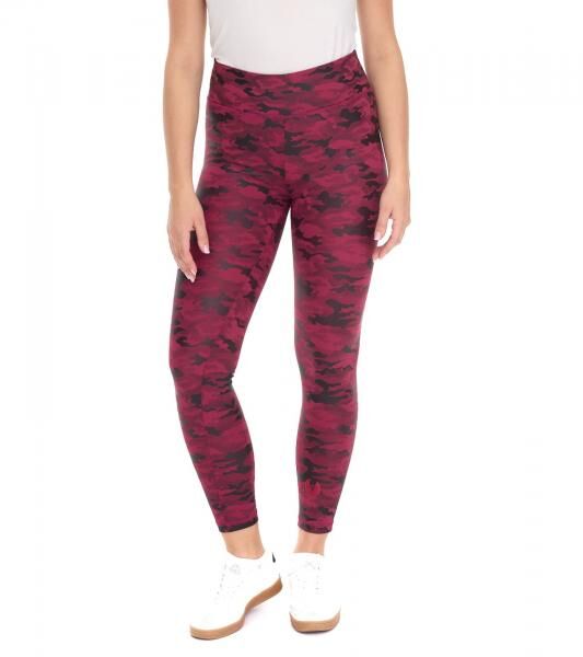 ROCKUPY Damen Leggings modische Fitness-Hose im Camouflage-Look Workout-Hose 393230 Lila/Schwarz
