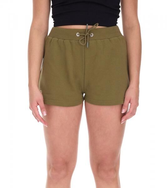 YOU DO YOU Damen Sport-Shorts Sweatpants kurze Baumwoll-Hose Fitness-Shorts Yoga-Mode 905091 Khaki