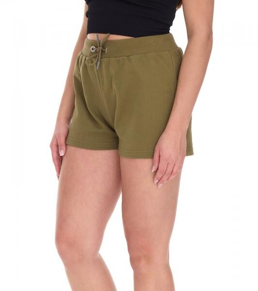 YOU DO YOU Damen Sport-Shorts Sweatpants kurze Baumwoll-Hose Fitness-Shorts Yoga-Mode 905091 Khaki