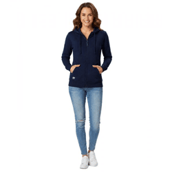 alltagstaugliche Helly Hansen Damen Sweat-Jacke mit Kapuze Zip-Hoodie mit Taschen 280 g/m² 79217_590 Navy-Blau