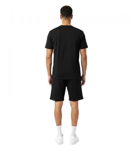 2-teiliges ON THAT ASS Brooklyn Herren Summer Set aus Baumwolle T-Shirt & Shorts bequemes Sommer-Outfit im modernen Stil Schwarz