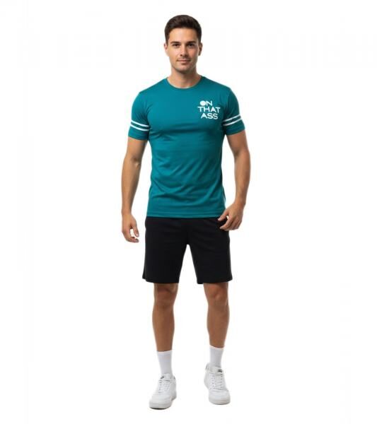 Modernes ON THAT ASS Wess Herren Sport T-Shirt Fitness Performance Shirt mit stylischem Design Gr&uuml;n