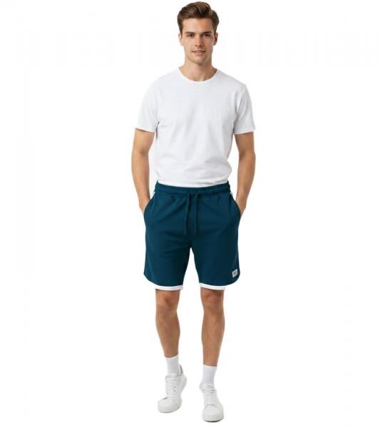 weiche SCOTCH & SODA Herren Sport-Short Baumwoll-Shorts kurze Fitness-Hose Freizeit-Shorts für Casual-Wear Beach-Shorts SSSP25M269727 421 