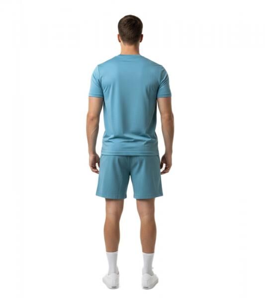 2-teiliges ON THAT ASS Zane Herren Sport-Set Performance Set Gym Outfit mit T-Shirt & Shorts Blau