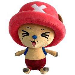 One Piece - neuer Chopper geschlossene Augen Plüschfigur 25 cm