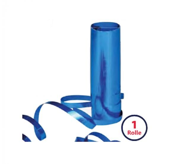Luftschlangen metallic-blau - 4 m