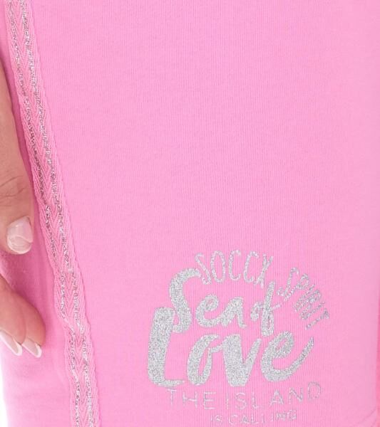 SOCCX by Carina Damen Freizeit-Shorts kurze Baumwoll-Hose Sommer-Shorts 3643388_2007 Rosa