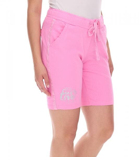 SOCCX by Carina Damen Freizeit-Shorts kurze Baumwoll-Hose Sommer-Shorts 3643388_2007 Rosa