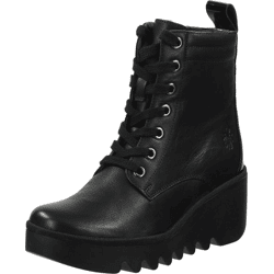 Modische FLY London Stiefelette Schnürschuhe für Damen P501329 011 Schwarz