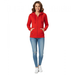 alltagstaugliche Helly Hansen Damen Sweat-Jacke mit Kapuze Zip-Hoodie mit Taschen 280 g/m² 79217_220 Rot