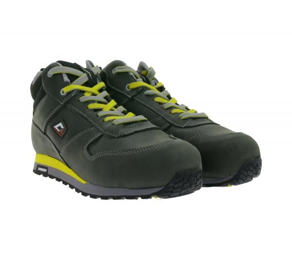 GARSPORT Kuruk Monza Mid S3S Herren & Damen Sicherheits-Schuhe mit Michelin-Arrow-HRO-Gummisohle Echtleder-Schuhe Arbeits-Halbstiefel MGDS1