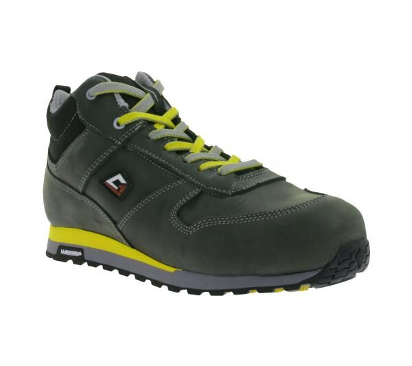 GARSPORT Kuruk Monza Mid S3S Herren & Damen Sicherheits-Schuhe mit Michelin-Arrow-HRO-Gummisohle Echtleder-Schuhe Arbeits-Halbstiefel MGDS1