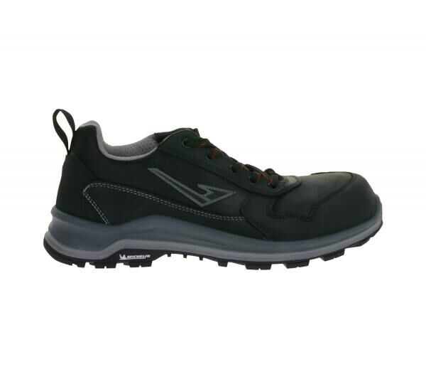GARSPORT Kele Low S3 Herren & Damen Sicherheits-Schuhe mit Michelin-Arrow-HRO-Gummisohle Arbeits-Schuhe GDS1090018 0003 Schwarz