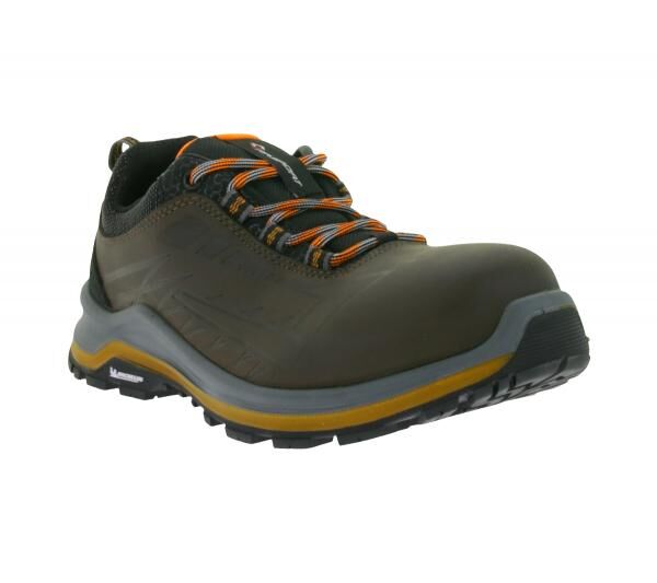 GARSPORT Speed Low S3 Herren & Damen Sicherheits-Schuhe mit Michelin-Arrow-HRO-Gummisohle Arbeits-Schuhe GDS1090016 2091 Braun/Orange