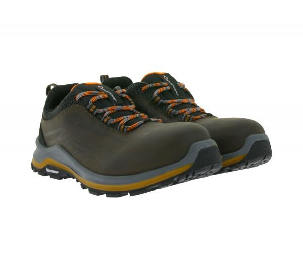 GARSPORT Speed Low S3 Herren & Damen Sicherheits-Schuhe mit Michelin-Arrow-HRO-Gummisohle Arbeits-Schuhe GDS1090016 2091 Braun/Orange
