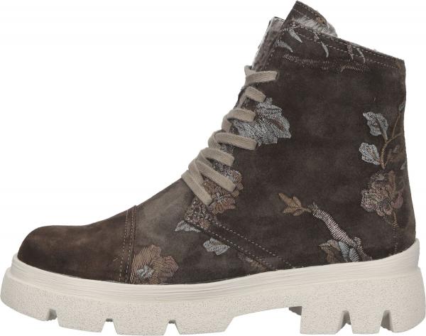 Comfortable Think! Women's Lace-Up Ankle Boots 3-000665 3000 Brown
