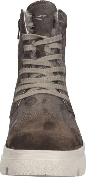 Comfortable Think! Women's Lace-Up Ankle Boots 3-000665 3000 Brown