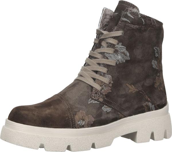 Comfortable Think! Women's Lace-Up Ankle Boots 3-000665 3000 Brown