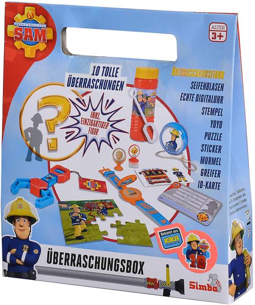 Simba 109251084 - Feuerwehrmann Sam &Uuml;berraschungsbox - 10-tlg.